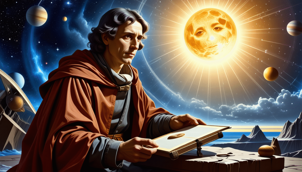 raziščite kopernikov heliocentrični sistem, ki je revolucioniral naše razumevanje vesolja in postavil sonce v središče našega sončnega sistema.